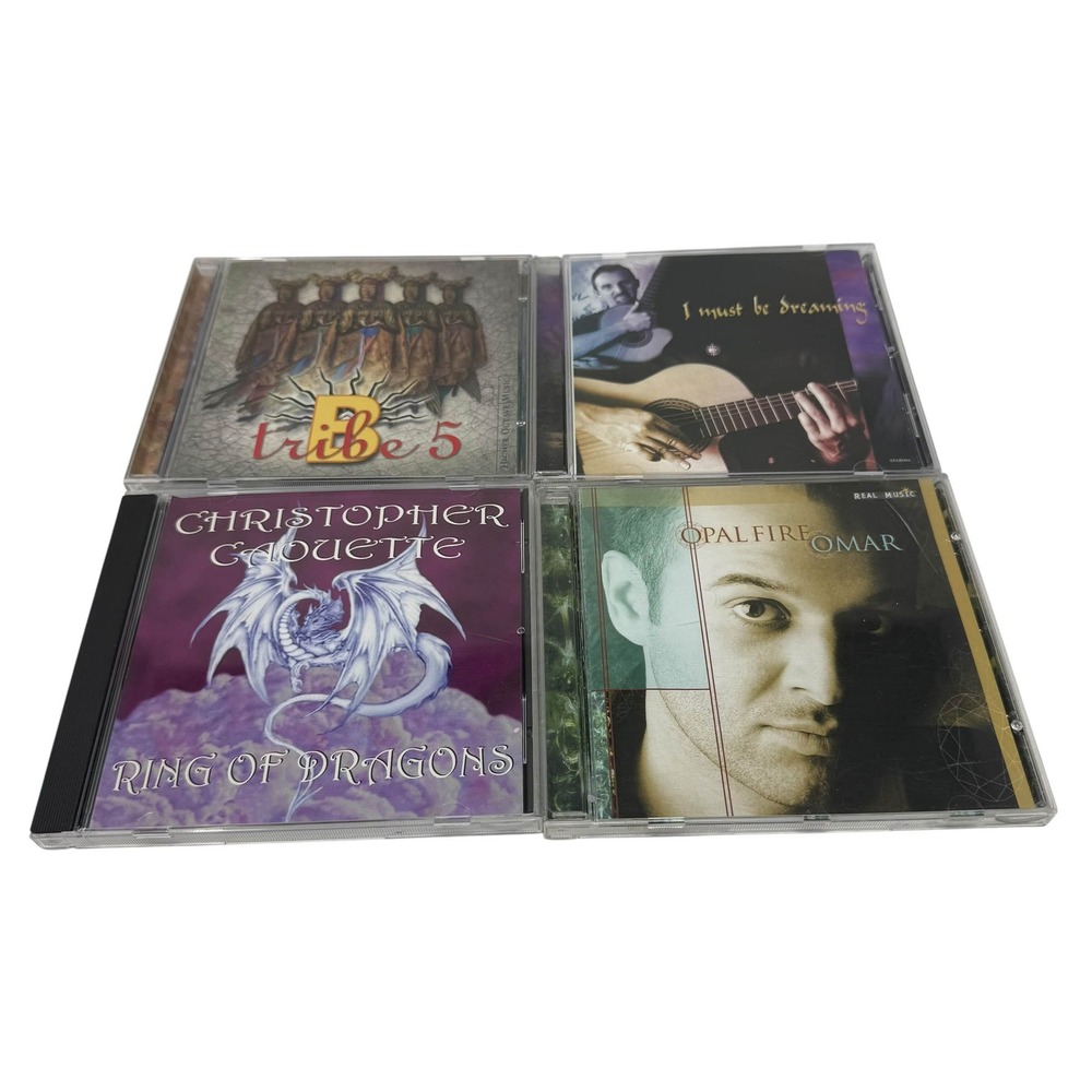 Lot of 6 New Age CDs Gandalf Omar Christopher Caouette Tribe 5 Anton Mizerak